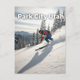 Park city Utah Skidning Vykort