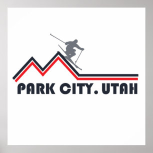 Park city Utah skidort Poster