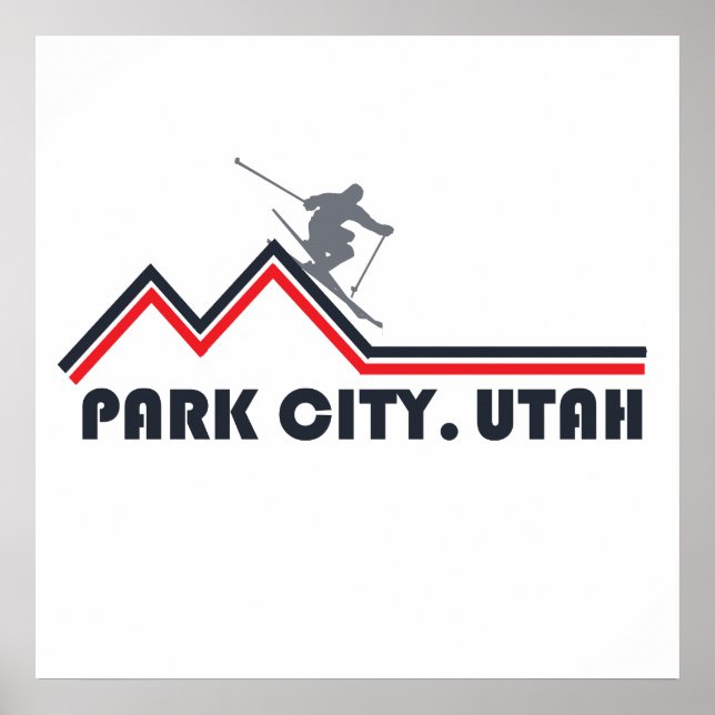 Park city Utah skidort Poster (Framsidan)