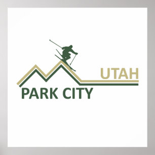 Park city Utah skidort Poster
