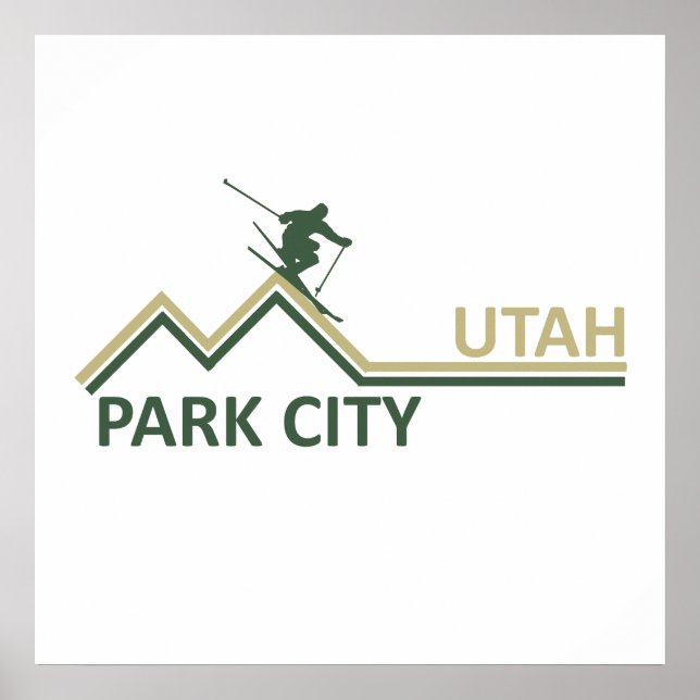 Park city Utah skidort Poster (Framsidan)