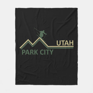 Park City Utah-skidorten Fleecefilt