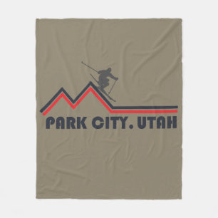 Park City Utah-skidorten Fleecefilt