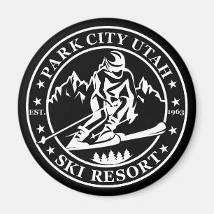 Park City Utah-skidorten Magnet