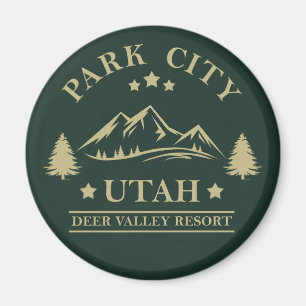 Park City Utah-skidorten Magnet