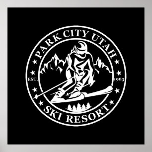 Park City Utah-skidorten Poster