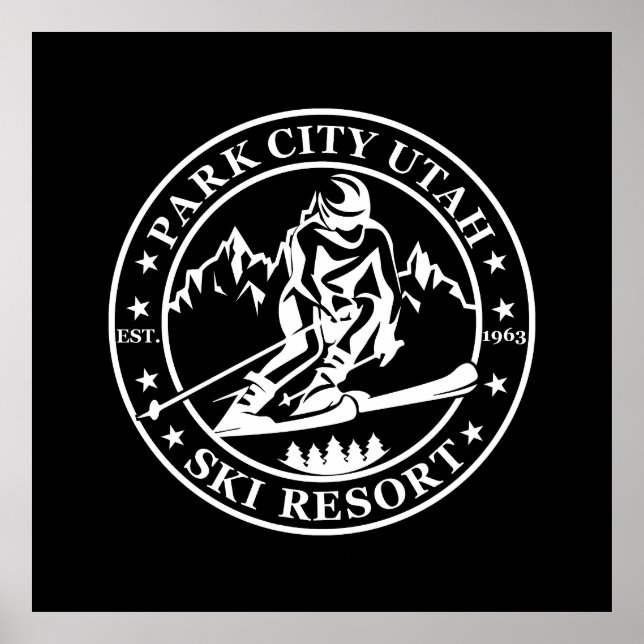 Park City Utah-skidorten Poster (Framsidan)