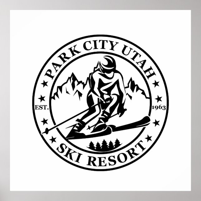 Park City Utah-skidorten Poster (Framsidan)