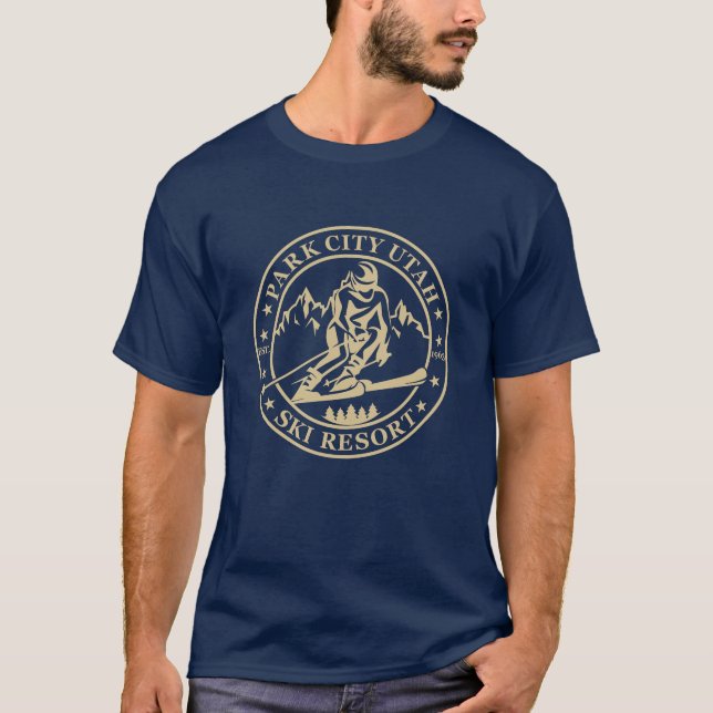 Park City Utah-skidorten T Shirt (Framsida)