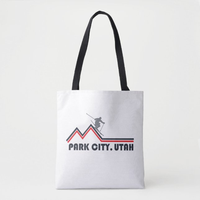Park City Utah-skidorten Tygkasse (Framsida)