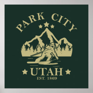 Park City Utah skidrift Poster