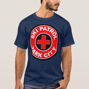 PARK CITY UTAH Skiing Ski Patrol Mountain Art T Shirt