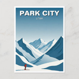 Park City Utah Skiing Travel Vykort