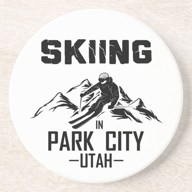Park City Utah skiing Underlägg (Framsidan)