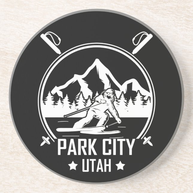Park City Utah skiing Underlägg (Framsidan)