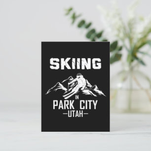 Park City Utah skiing Vykort