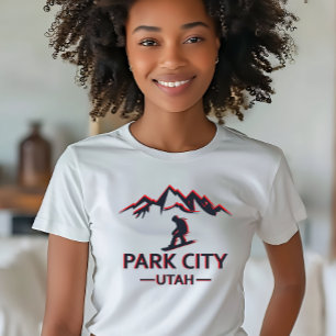 Park City Utah snowboarding T Shirt
