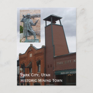 Park City Utah Souvenier Postcard Vykort
