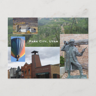 Park City Utah Souvenier Postcard Vykort