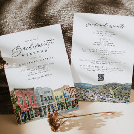 PARK CITY UTAH Travel Bachelorette Itinerary Inbjudningar