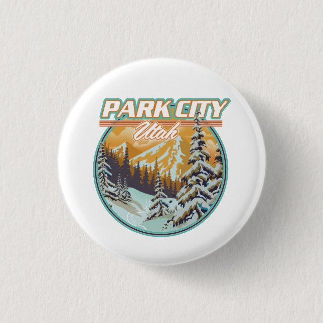 Park City Utah Travel Logotyp Knapp (Framsida)