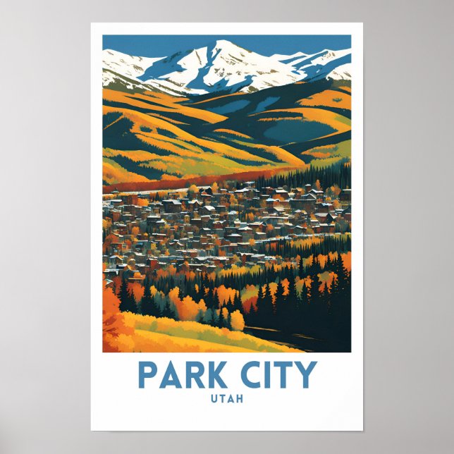 Park City Utah Travel Poster (Framsidan)