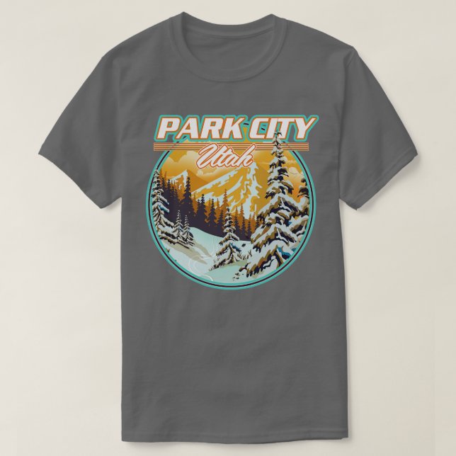 Park City Utah Travel T Shirt (Design framsida)