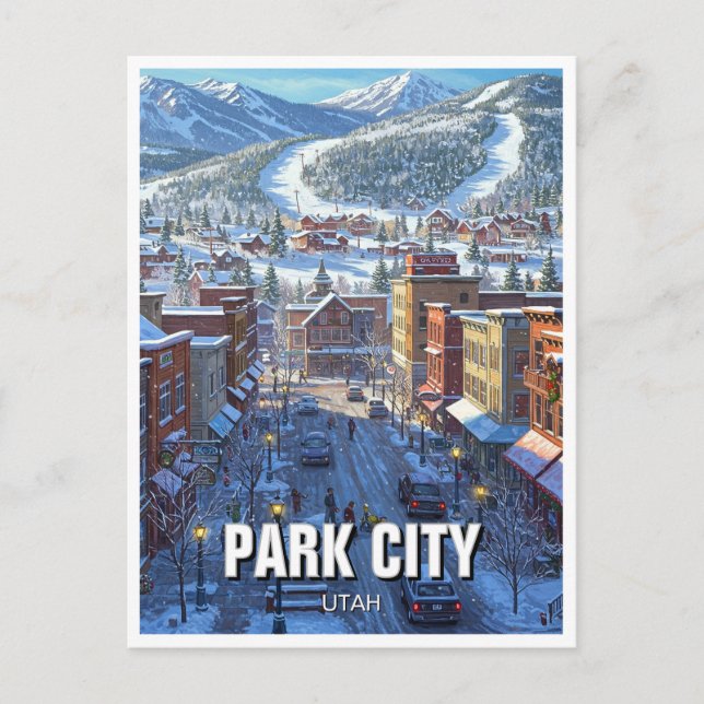 Park City Utah Travel Vykort (Framsida)