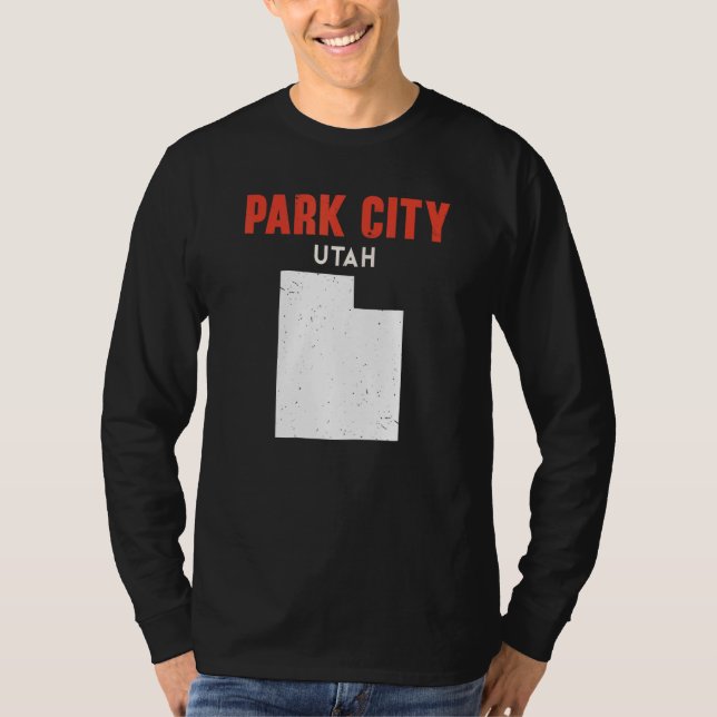 Park City Utah USA State America Travel Utahan T Shirt (Framsida)