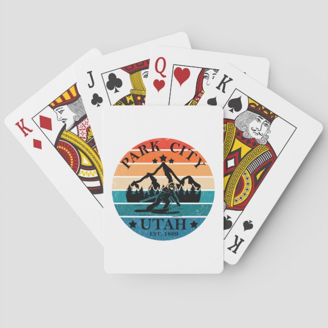 Park City Utah vintage Casinokort (Baksidan)
