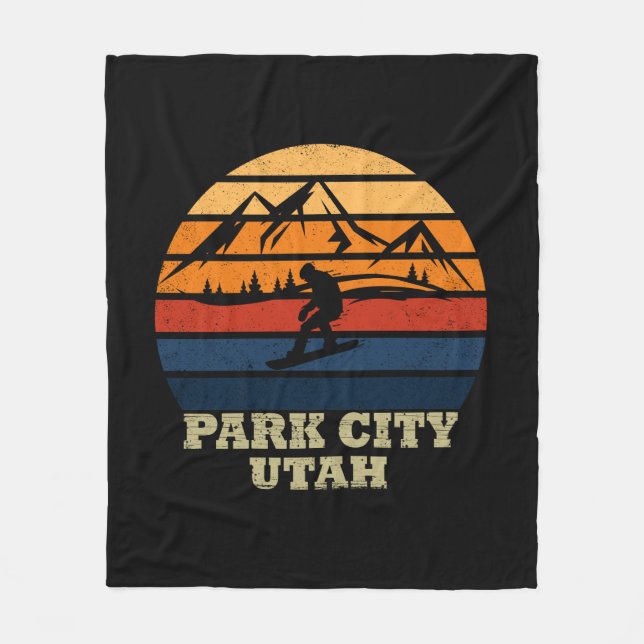 Park City Utah vintage Fleecefilt (Framsidan)