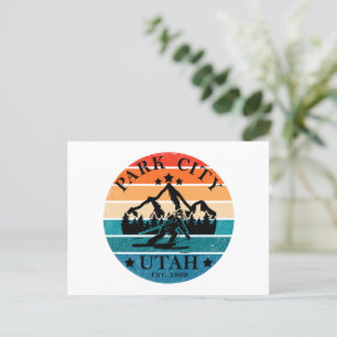 Park City Utah vintage Helg Vykort