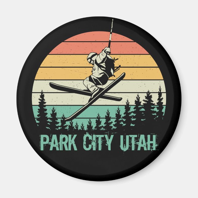 Park City Utah vintage Magnet (Framsidan)