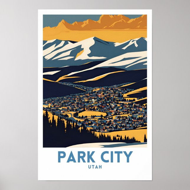 Park City Utah Vintage Poster (Framsidan)
