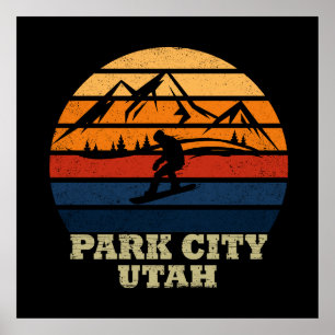 Park City Utah vintage Poster