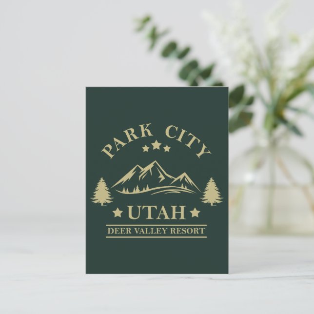 Park City Utah Vykort (Stående Fram)