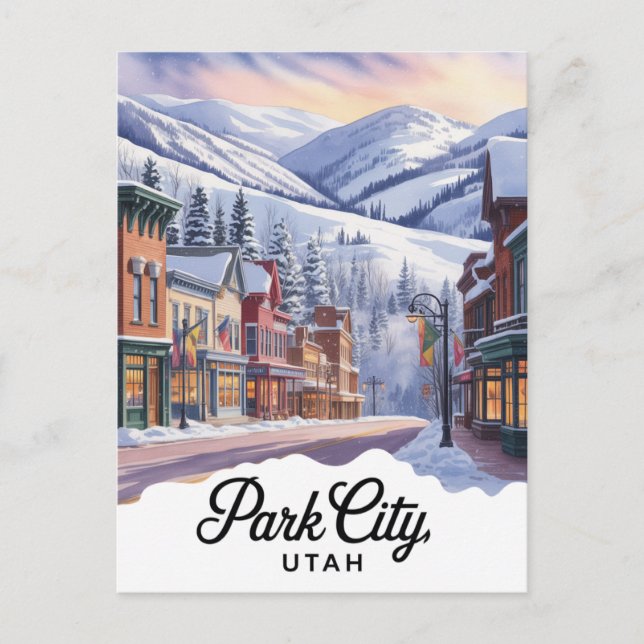 Park City Utah Vykort (Framsida)