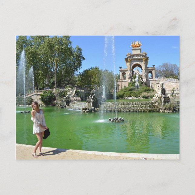 Park Ciutadella, Barcelona Vykort (Framsida)