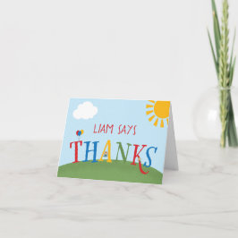 Park Födelsedagsfest Tack | Spelmark Party Kort