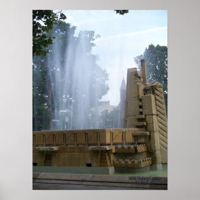 Park Fontän Poster (Framsidan)