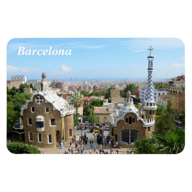 Park Guell, Barcelona Magnet (Horisontell)