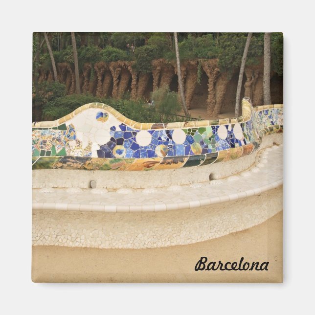 Park Guell, Barcelona Magnet (Framsidan)