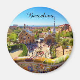 Park Güell i Barcelona Magnet