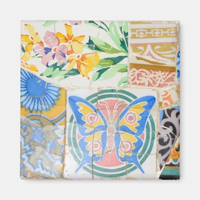 Park Guell mosaics Magnet (Framsidan)