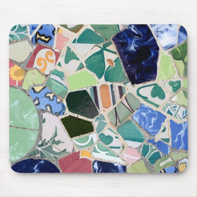 Park Guell mosaics Mousepad Musmatta (Framsidan)