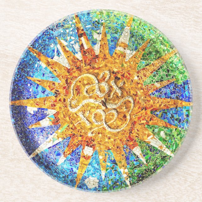 Park Guell-mosaics Underlägg (Framsidan)