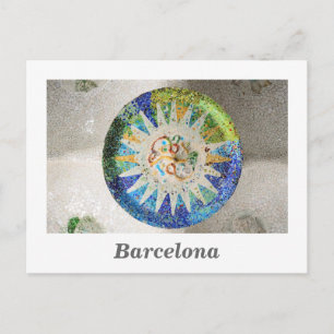 Park Guell mosaics vykort