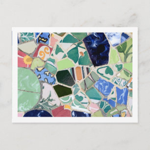 Park Guell mosaics vykort