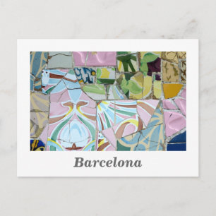 Park Guell mosaics vykort