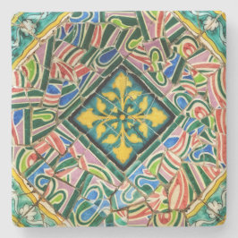 Park Guell-mosaik Stenunderlägg